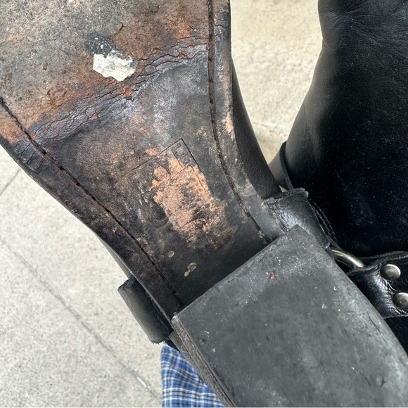 Black Ankle Boots with Buckle Detail - Picture 8 of 9